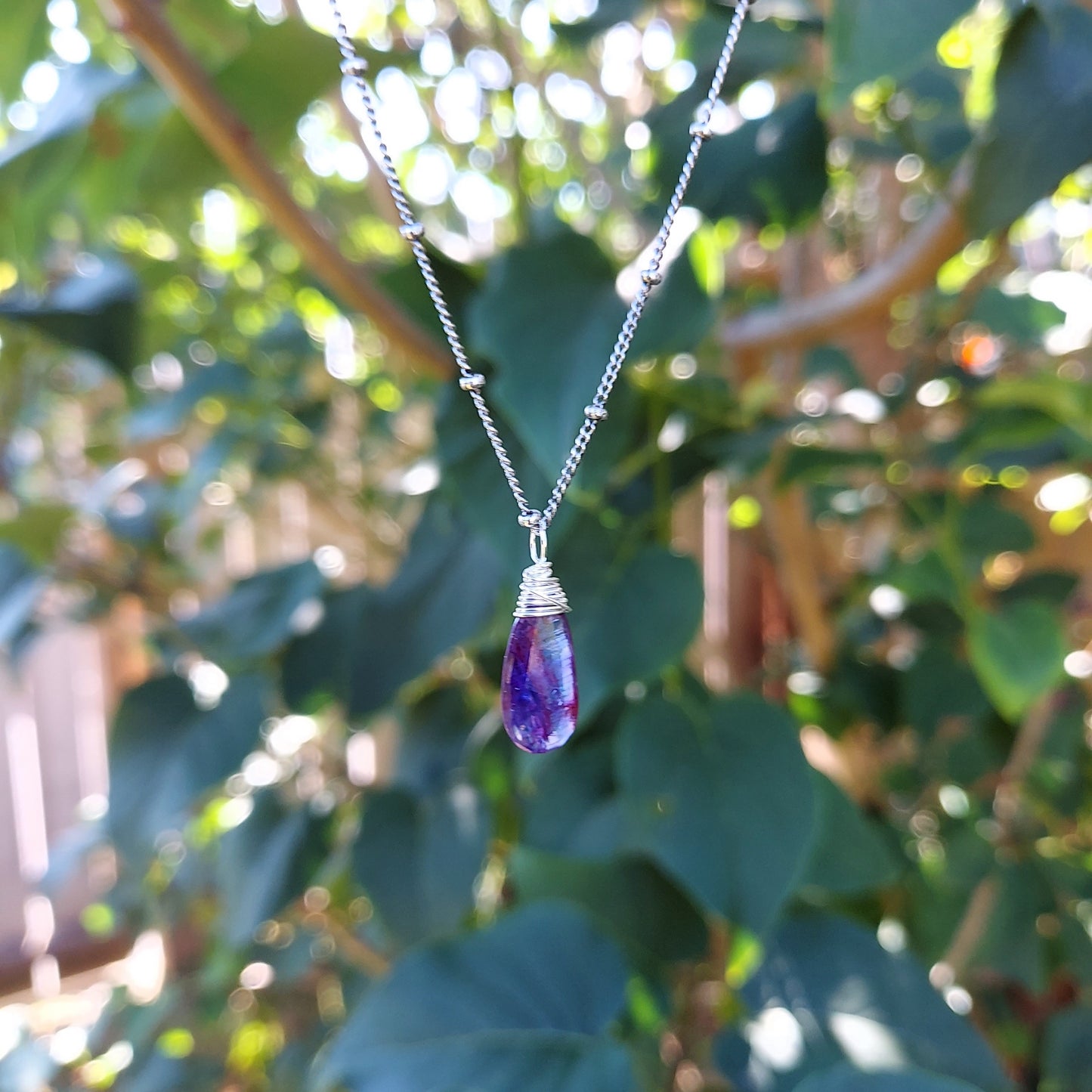 Mystic Kyanite Gemstone Necklace