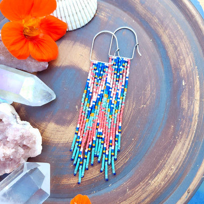 Sylvie Beaded Fringe Earrings