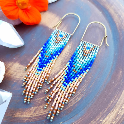 Tala Beaded Fringe Earrings