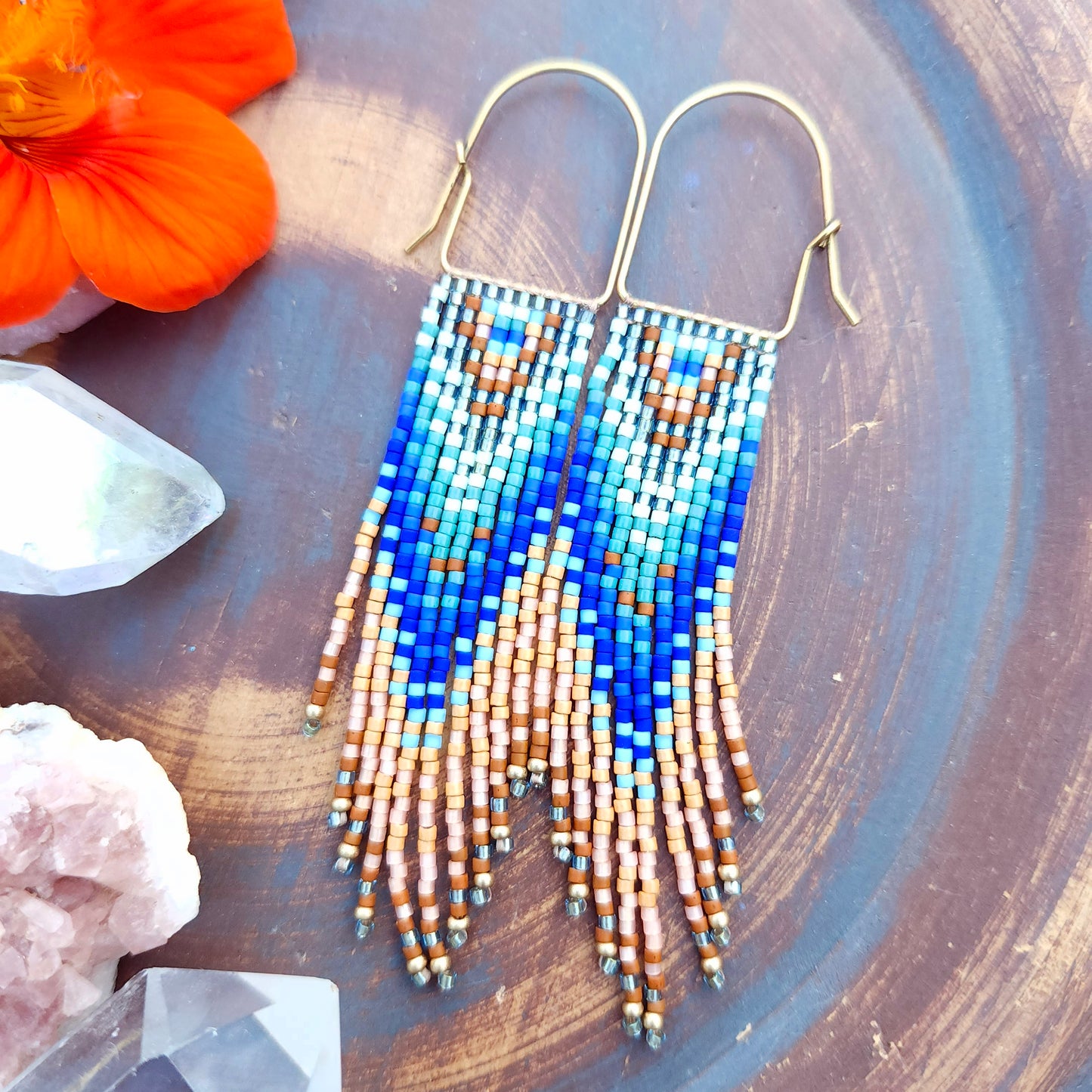 Tala Beaded Fringe Earrings