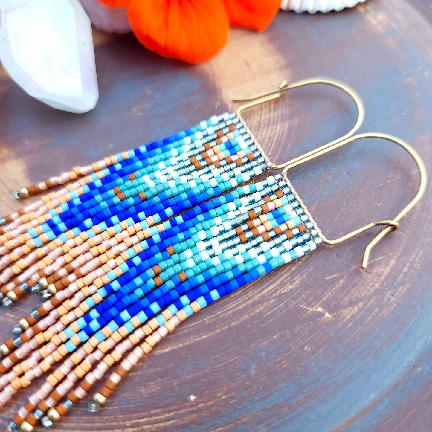 Tala Beaded Fringe Earrings